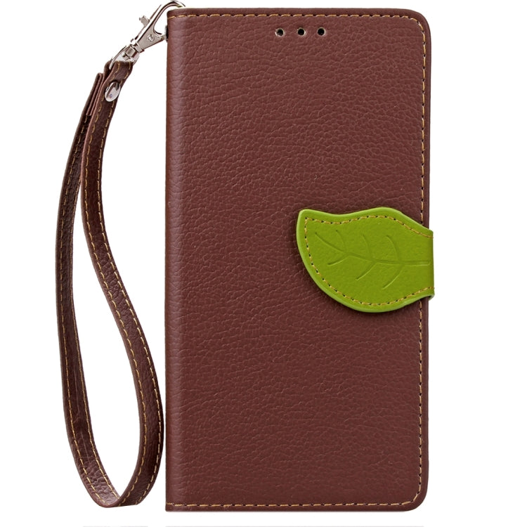 Leaf Magnetic Snap Litchi Texture Horizontal Flip Leather Case with Card Slots & Wallet & Holder & Lanyard for Motorola Moto X Style