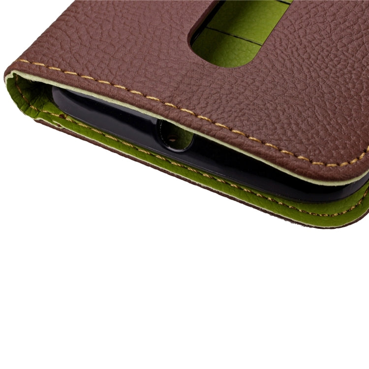 Leaf Magnetic Snap Litchi Texture Horizontal Flip Leather Case with Card Slots & Wallet & Holder & Lanyard for Motorola Moto X Style