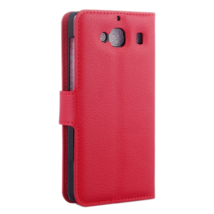 Litchi Texture Horizontal Flip Leather Case with Card Slots & Holder & Wallet for Xiaomi Redmi 2