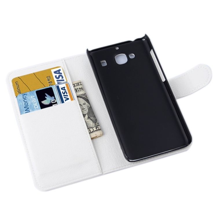 Litchi Texture Horizontal Flip Leather Case with Card Slots & Holder & Wallet for Xiaomi Redmi 2