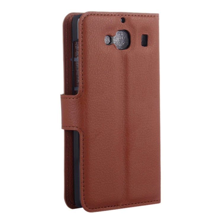 Litchi Texture Horizontal Flip Leather Case with Card Slots & Holder & Wallet for Xiaomi Redmi 2