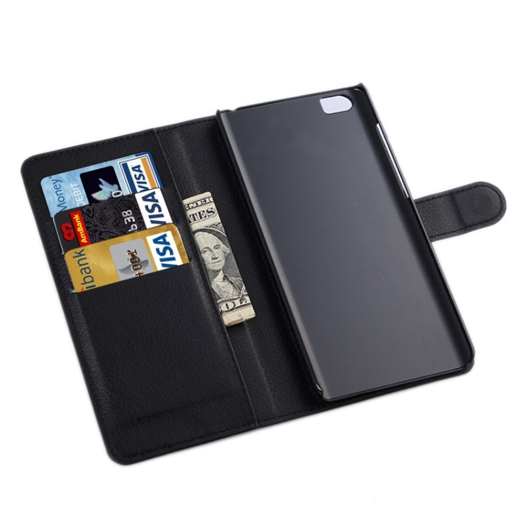 Litchi Texture Horizontal Flip Leather Case with Card Slots & Holder & Wallet for Xiaomi Mi Note