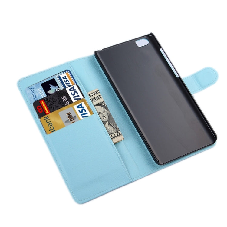 Litchi Texture Horizontal Flip Leather Case with Card Slots & Holder & Wallet for Xiaomi Mi Note