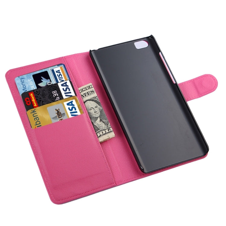 Litchi Texture Horizontal Flip Leather Case with Card Slots & Holder & Wallet for Xiaomi Mi Note