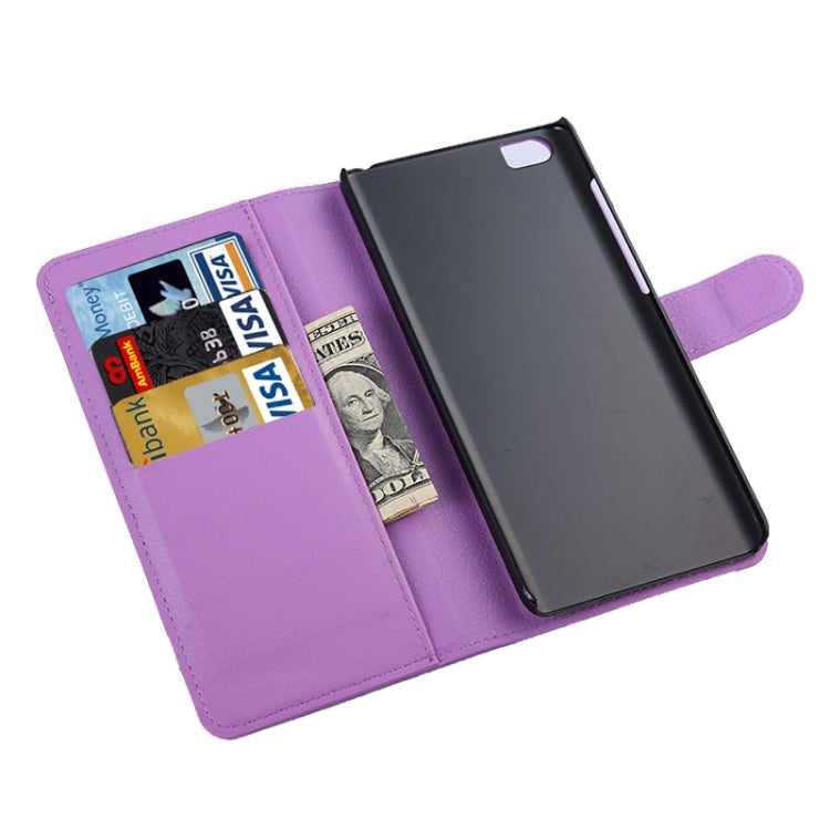 Litchi Texture Horizontal Flip Leather Case with Card Slots & Holder & Wallet for Xiaomi Mi Note