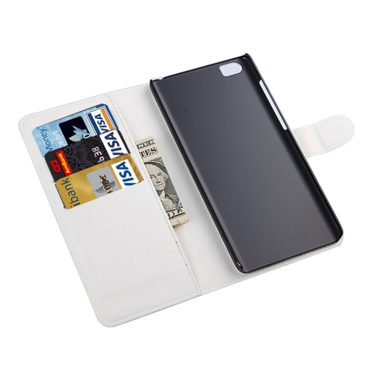 Litchi Texture Horizontal Flip Leather Case with Card Slots & Holder & Wallet for Xiaomi Mi Note