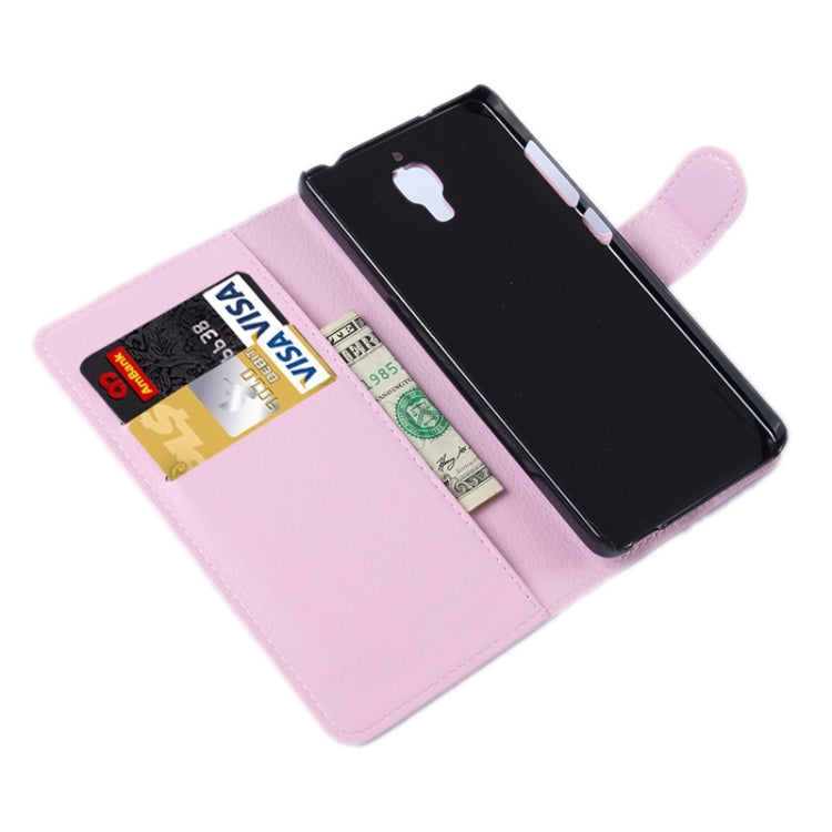 Litchi Texture Horizontal Flip Leather Case with Card Slots & Holder & Wallet for Xiaomi Mi 4