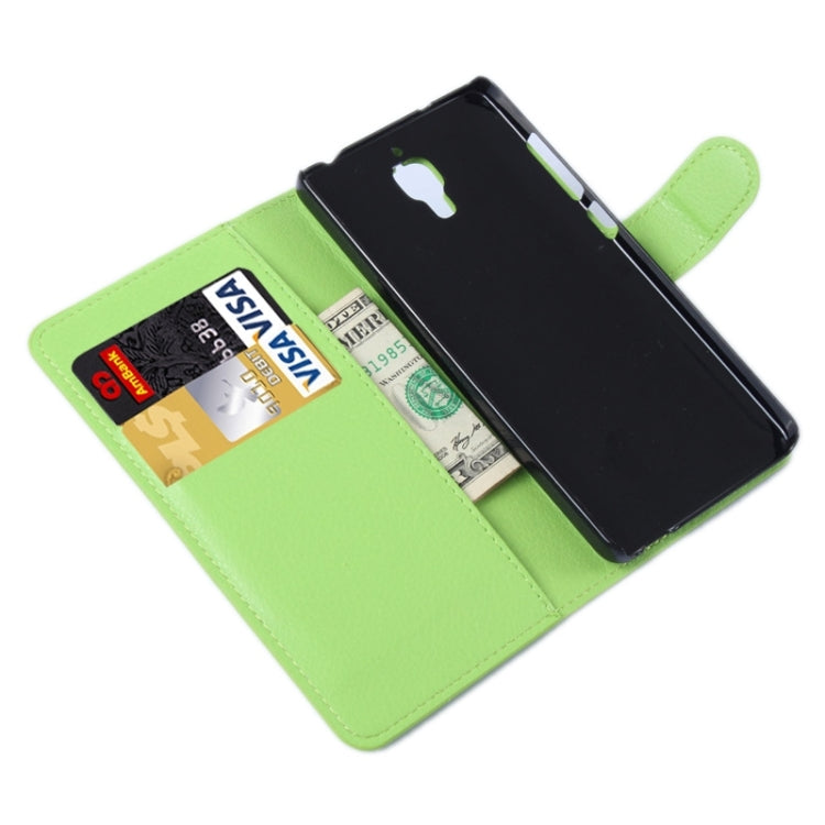 Litchi Texture Horizontal Flip Leather Case with Card Slots & Holder & Wallet for Xiaomi Mi 4