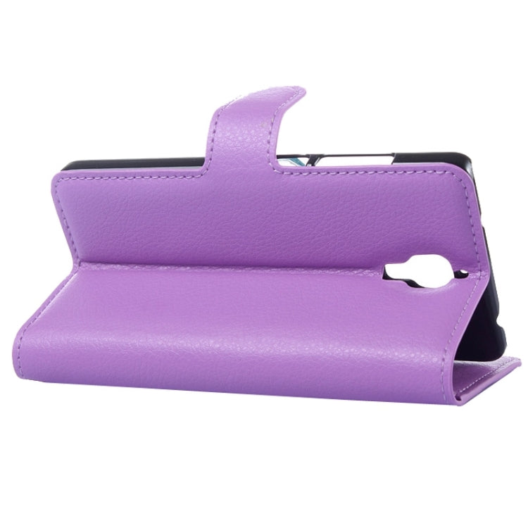 Litchi Texture Horizontal Flip Leather Case with Card Slots & Holder & Wallet for Xiaomi Mi 4