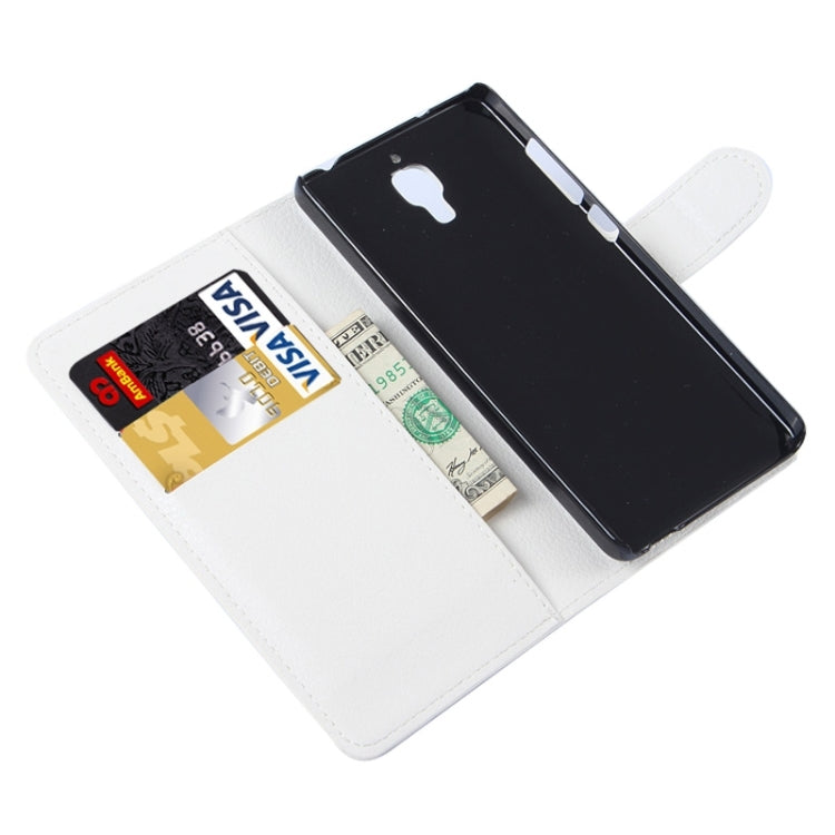 Litchi Texture Horizontal Flip Leather Case with Card Slots & Holder & Wallet for Xiaomi Mi 4