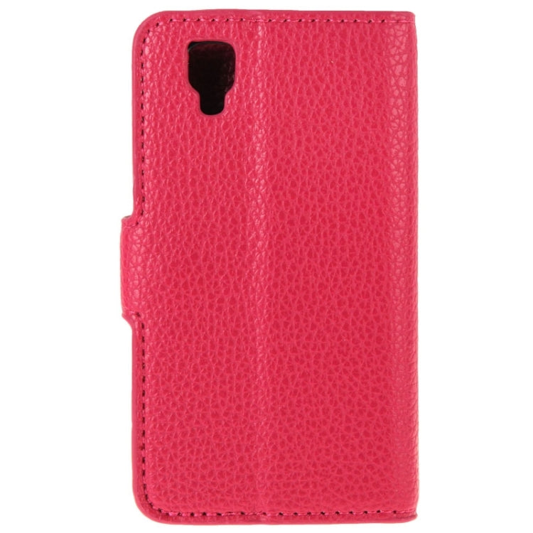 Litchi Texture Flip Leather Case with Holder & Card Slots & Wallet for Wiko Goa