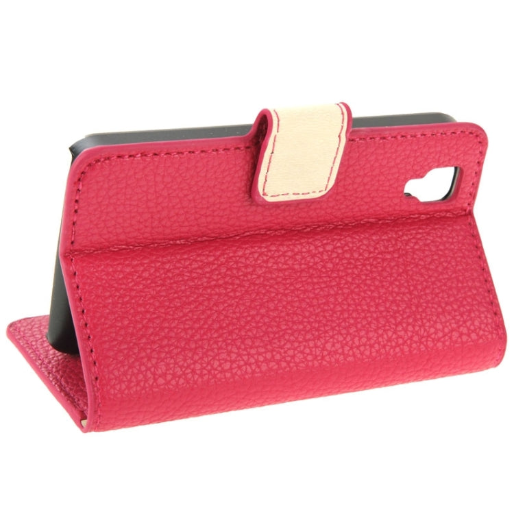 Litchi Texture Flip Leather Case with Holder & Card Slots & Wallet for Wiko Goa