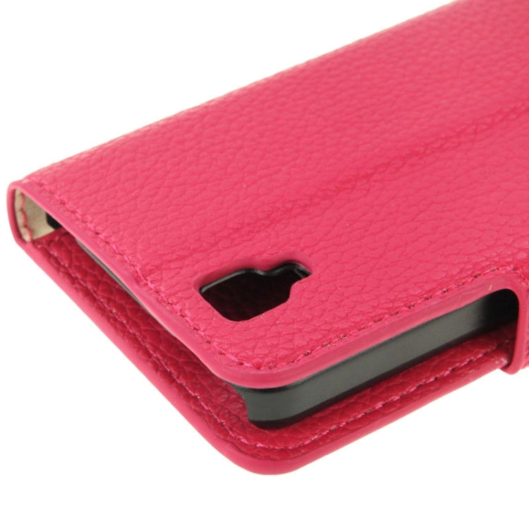 Litchi Texture Flip Leather Case with Holder & Card Slots & Wallet for Wiko Goa