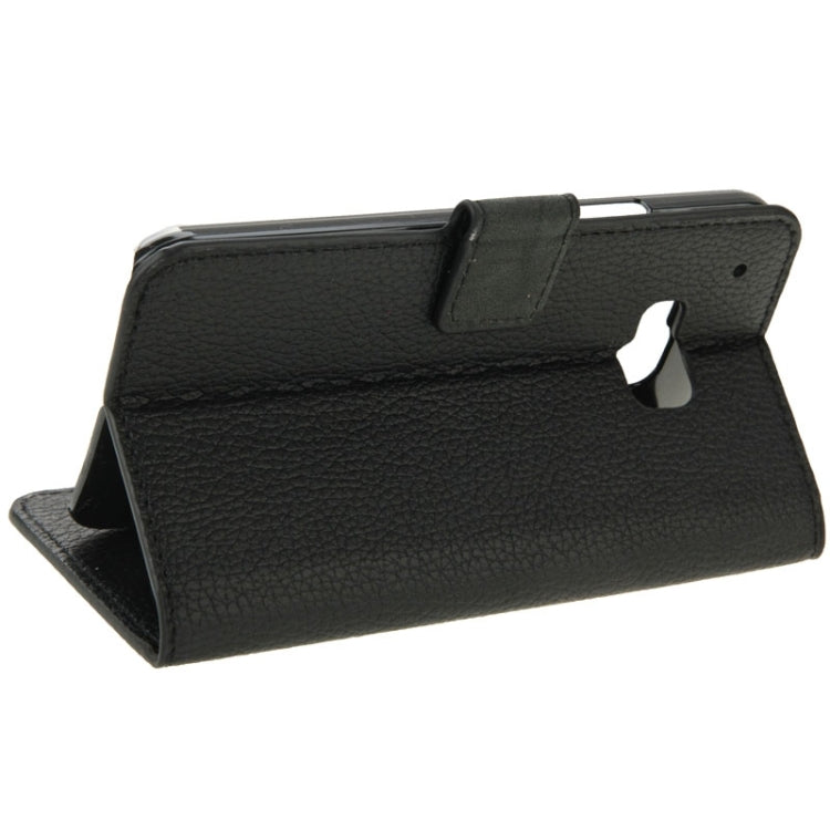Litchi Texture Flip Leather Case with Holder & Card Slots & Wallet for HTC One M9