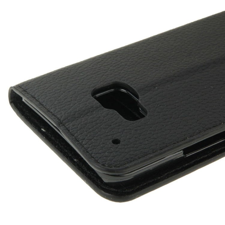 Litchi Texture Flip Leather Case with Holder & Card Slots & Wallet for HTC One M9