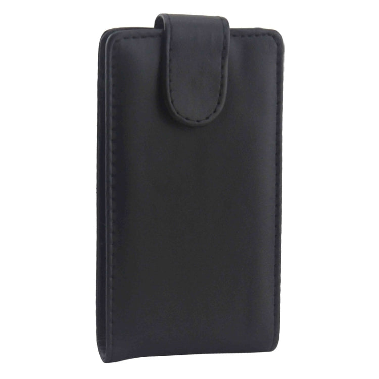 Vertical Flip Magnetic Button Leather Case for Microsoft Lumia 435