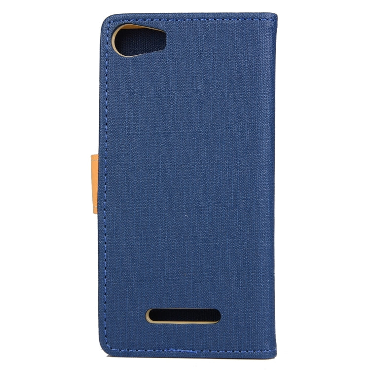 Cloth Texture Horizontal Flip Leather Case with Holder & Card Slots & Wallet for Wiko Lenny 2
