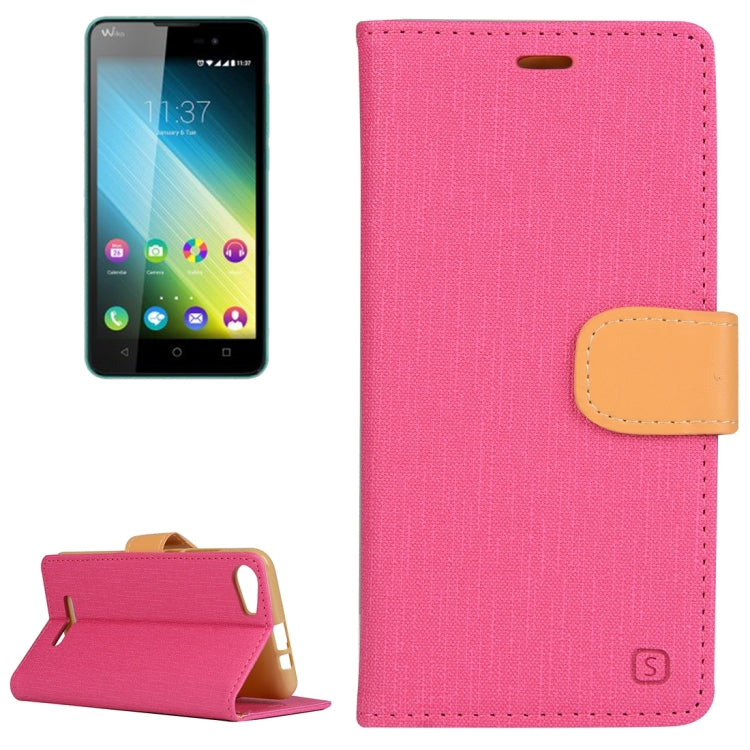 Cloth Texture Horizontal Flip Leather Case with Holder & Card Slots & Wallet for Wiko Lenny 2