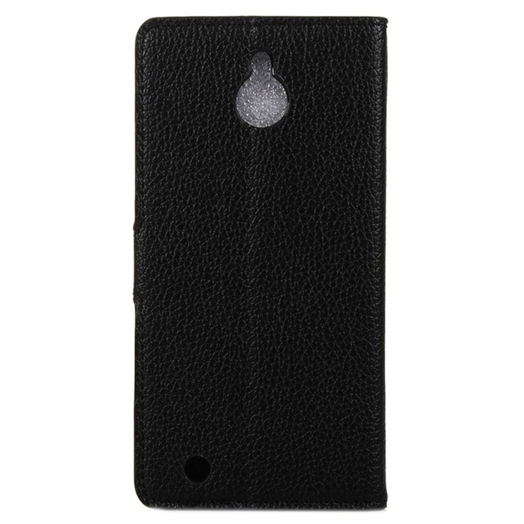 Litchi Texture Horizontal Flip Leather Case with Holder & Card Slots & Wallet for Microsoft Lumia 850