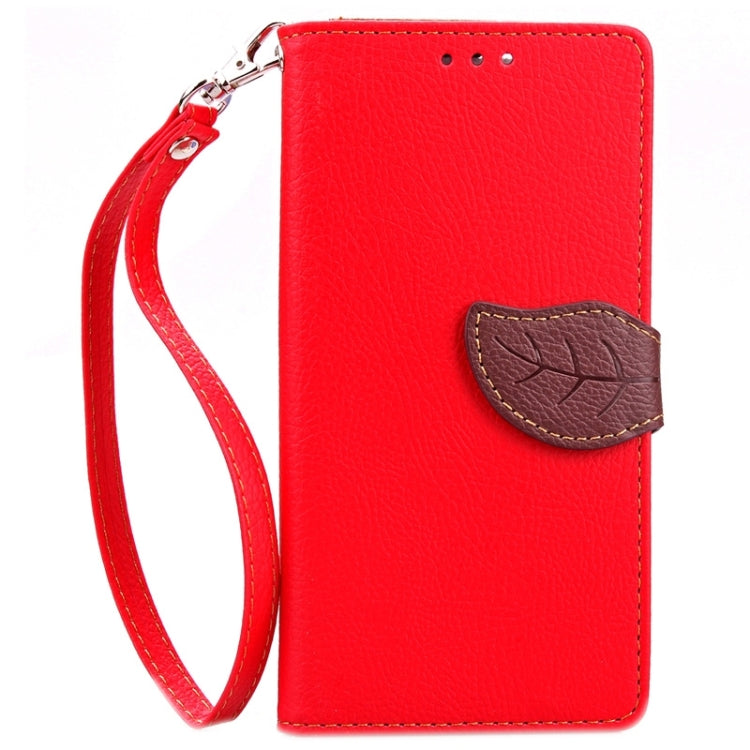 Leaf Magnetic Snap Litchi Texture Horizontal Flip Leather Case with Card Slots & Holder & Wallet & Lanyard for Wiko Highway
