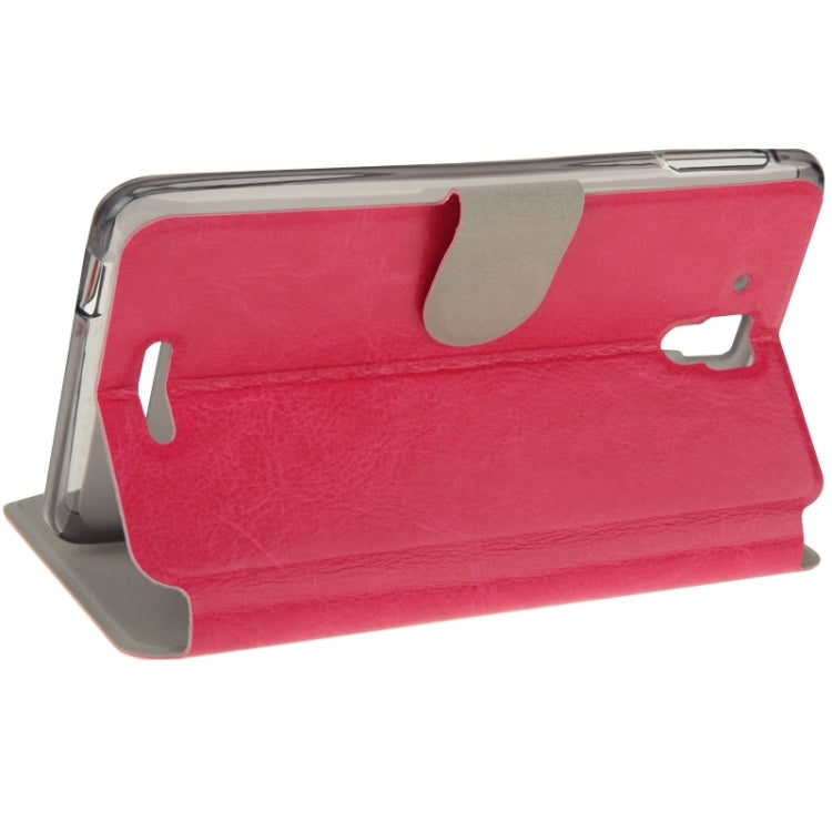 Crazy Horse Texture Horizontal Flip Leather Case with Holder for Lenovo S898T / S898T+