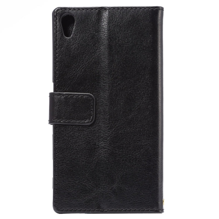 Fine Sheepskin Texture Horizontal Flip Leather Case with Card Slots & Holder & Lanyard for Sony Xperia Z5