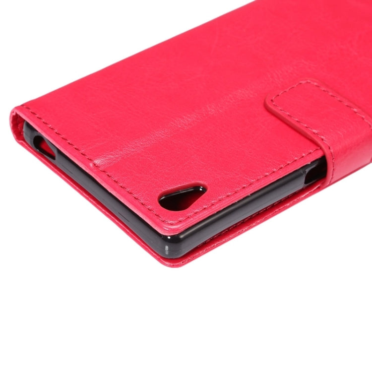 Fine Sheepskin Texture Horizontal Flip Leather Case with Card Slots & Holder & Lanyard for Sony Xperia Z5