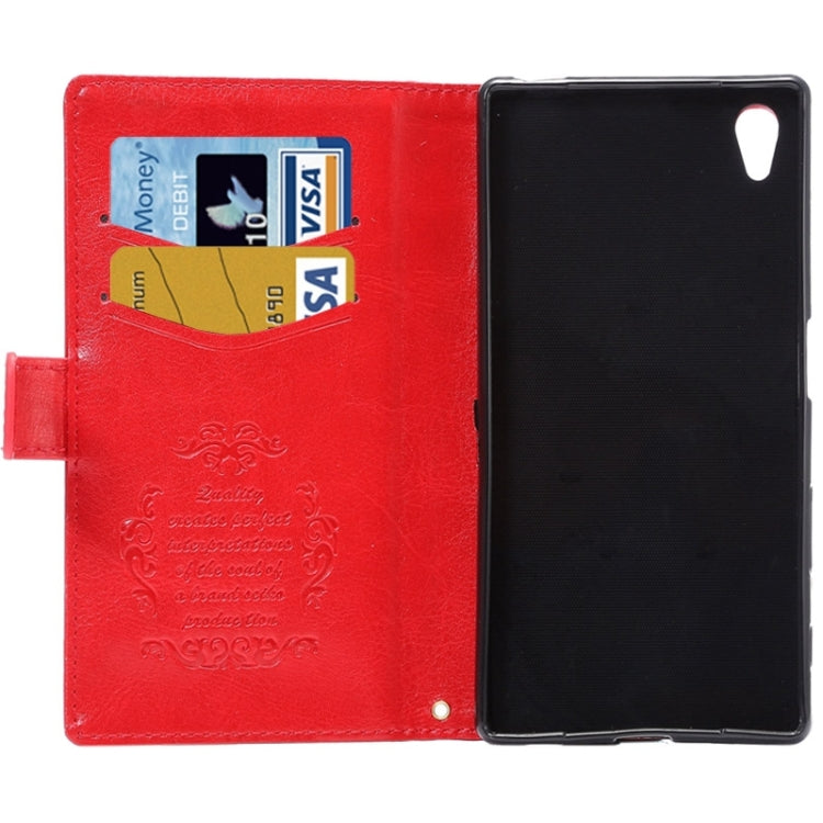 Fine Sheepskin Texture Horizontal Flip Leather Case with Card Slots & Holder & Lanyard for Sony Xperia Z5