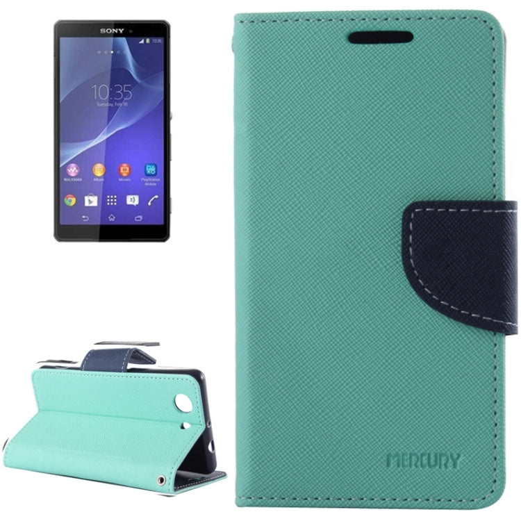 Cross Texture Leather Case with Holder & Card Slots & Wallet for Sony Xperia Z4 Compact