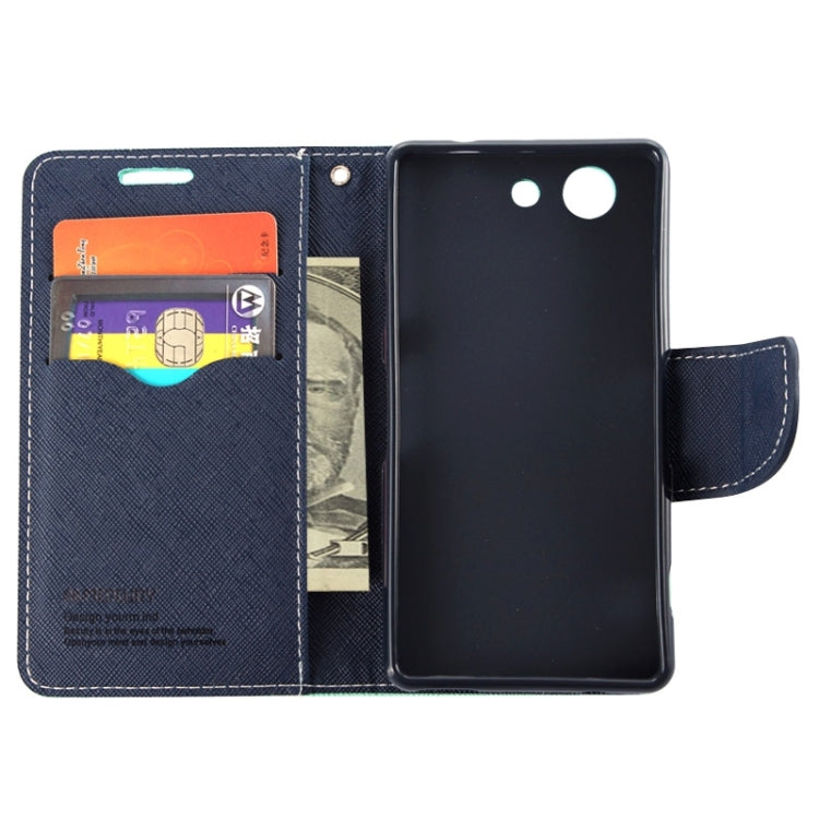 Cross Texture Leather Case with Holder & Card Slots & Wallet for Sony Xperia Z4 Compact