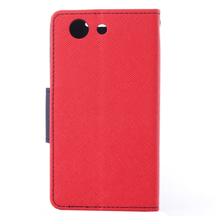 Cross Texture Leather Case with Holder & Card Slots & Wallet for Sony Xperia Z4 Compact