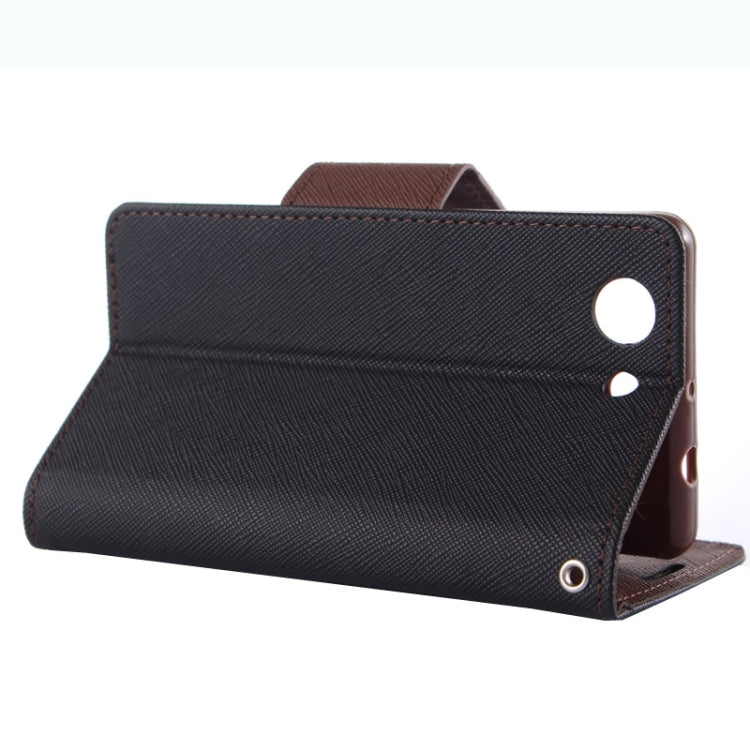 Cross Texture Leather Case with Holder & Card Slots & Wallet for Sony Xperia Z4 Compact