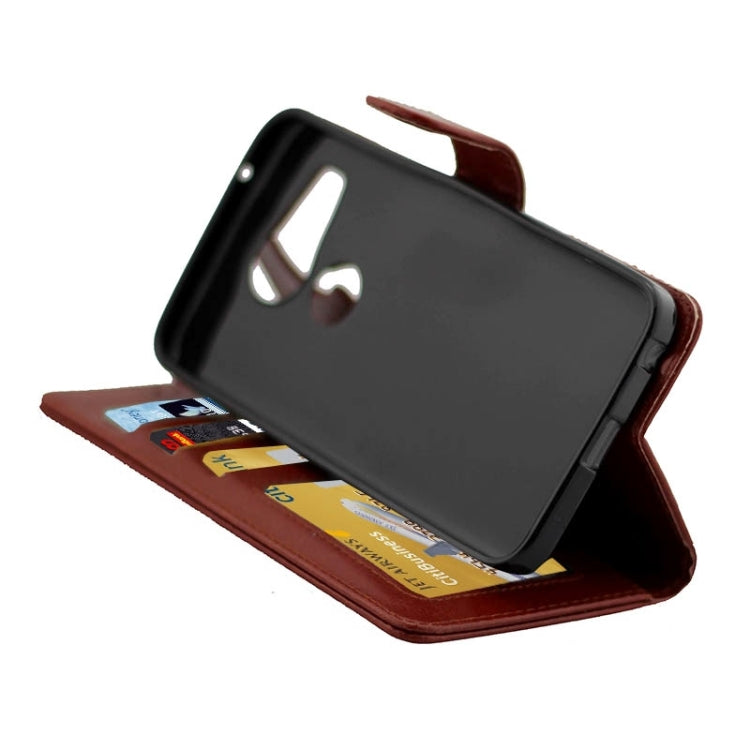 Crazy Horse Texture Horizontal Flip Leather Case with Holder & Card Slots & Wallet & Photo Frame for Google Nexus 5X