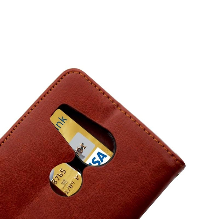 Crazy Horse Texture Horizontal Flip Leather Case with Holder & Card Slots & Wallet & Photo Frame for Google Nexus 5X