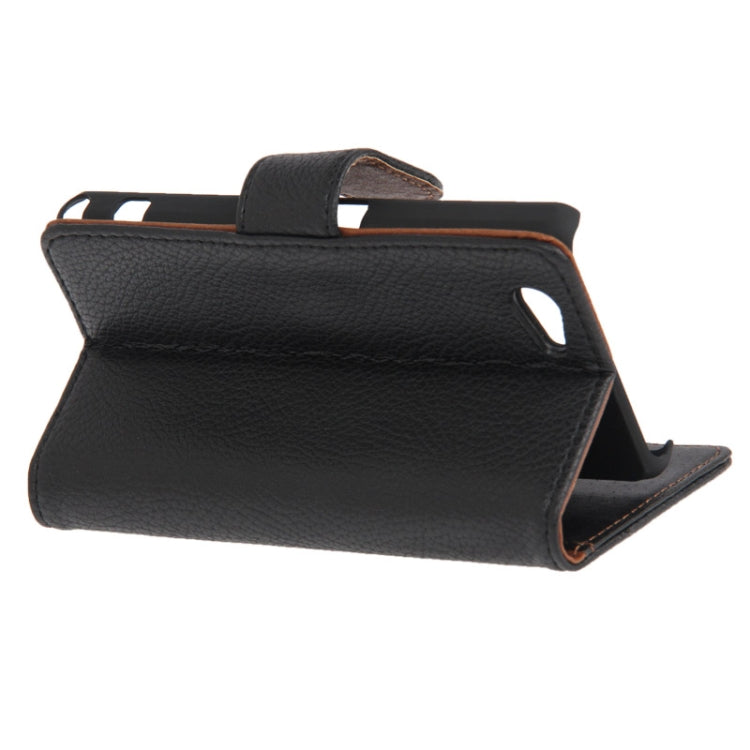 Litchi Texture Leather Case with Credit Card Slots & Holder for Sony Xperia Z1 mini