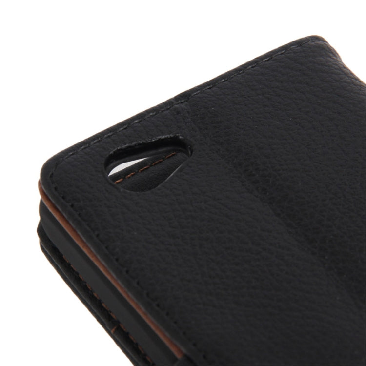 Litchi Texture Leather Case with Credit Card Slots & Holder for Sony Xperia Z1 mini