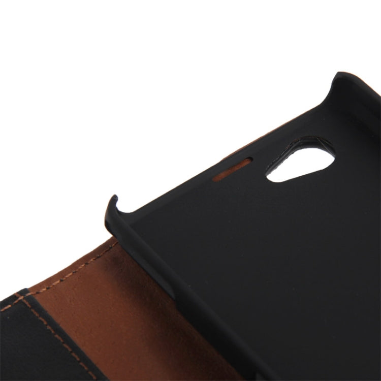 Litchi Texture Leather Case with Credit Card Slots & Holder for Sony Xperia Z1 mini