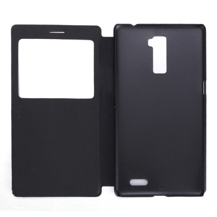 Litchi Texture Horizontal Flip Solid Color Leather Case with Holder & Call Display ID for OPPO R7 Plus(Black)