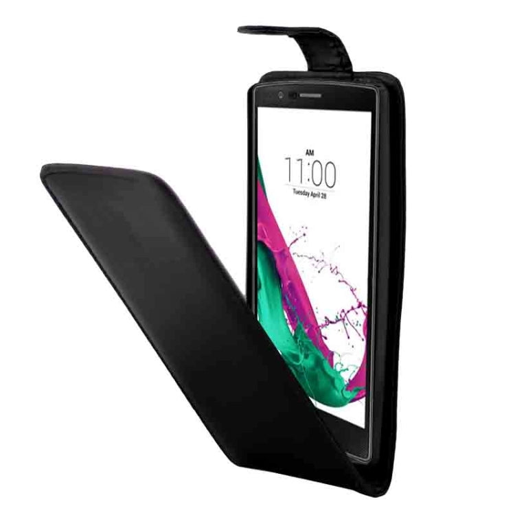 Vertical Flip Magnetic Button Leather Case for LG G4 / H815