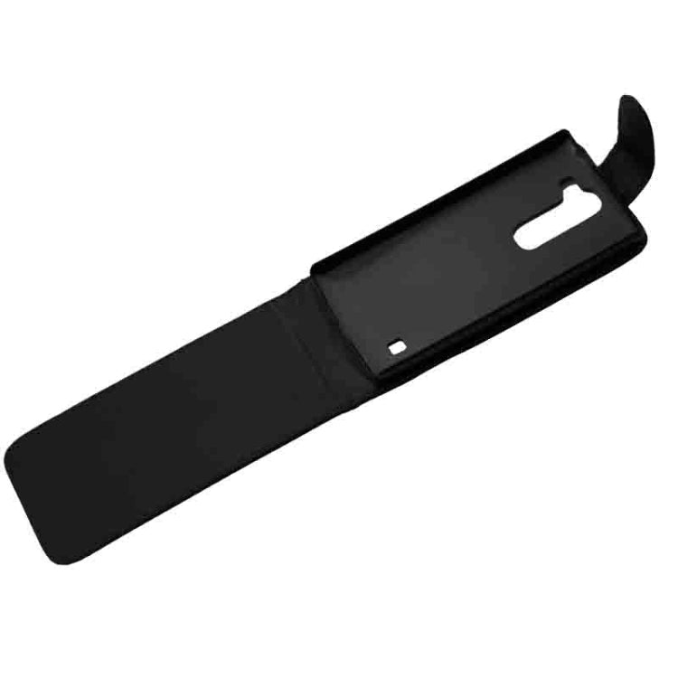 Vertical Flip Magnetic Button Leather Case for LG SPIRIT / H422