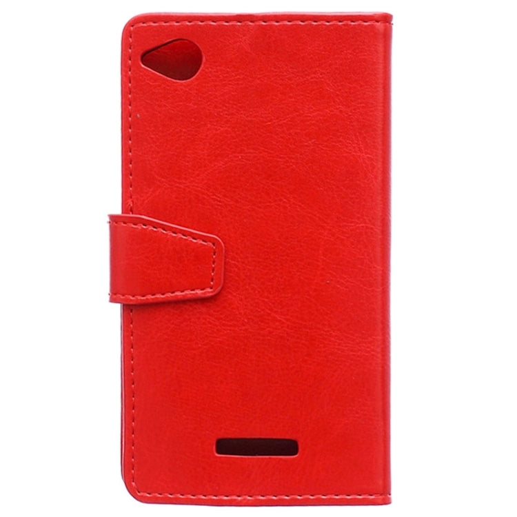 For HTC Desire 320 Crazy Horse Texture Horizontal Flip Solid Color Magnetic Buckle Leather Case with Holder & Card Slots & Wallet