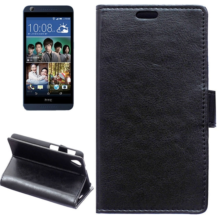 For HTC Desire 626 Crazy Horse Texture Horizontal Flip Magnetic Buckle Leather Case with Holder & Card Slots & Wallet