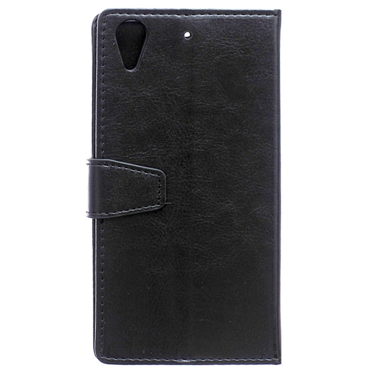 For HTC Desire 626 Crazy Horse Texture Horizontal Flip Magnetic Buckle Leather Case with Holder & Card Slots & Wallet