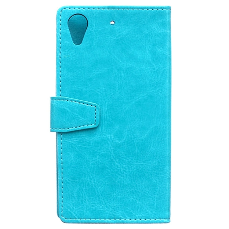 For HTC Desire 626 Crazy Horse Texture Horizontal Flip Magnetic Buckle Leather Case with Holder & Card Slots & Wallet