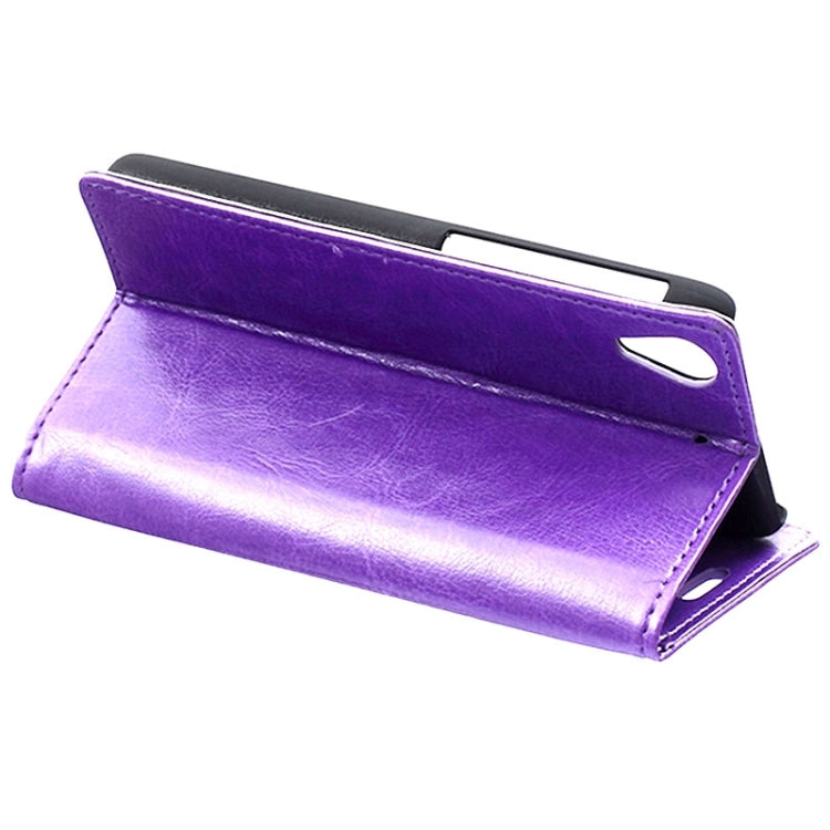 For HTC Desire 626 Crazy Horse Texture Horizontal Flip Magnetic Buckle Leather Case with Holder & Card Slots & Wallet