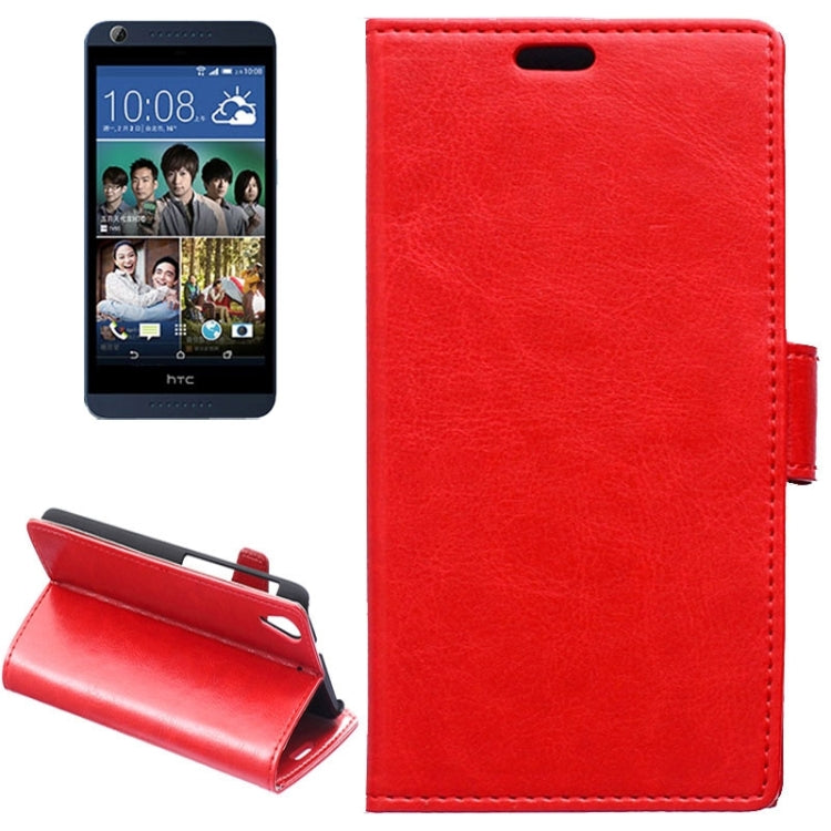 For HTC Desire 626 Crazy Horse Texture Horizontal Flip Magnetic Buckle Leather Case with Holder & Card Slots & Wallet