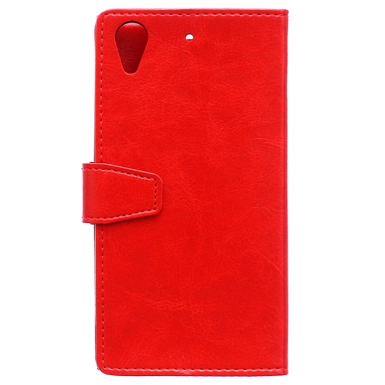 For HTC Desire 626 Crazy Horse Texture Horizontal Flip Magnetic Buckle Leather Case with Holder & Card Slots & Wallet