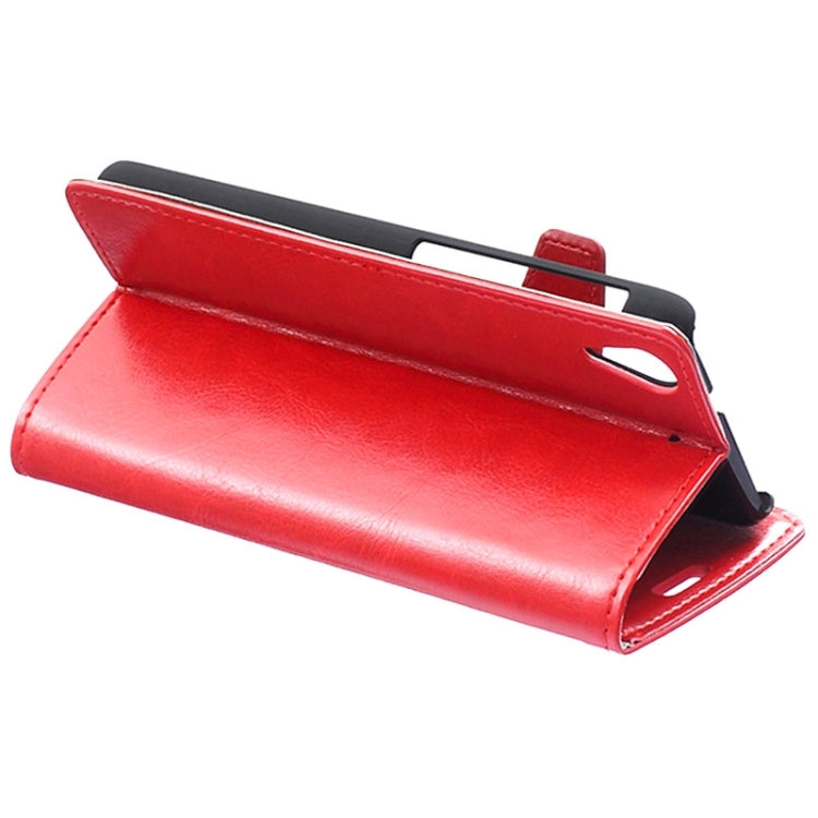 For HTC Desire 626 Crazy Horse Texture Horizontal Flip Magnetic Buckle Leather Case with Holder & Card Slots & Wallet