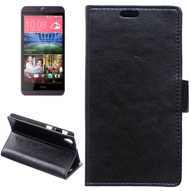 For HTC Desire 826 Crazy Horse Texture Horizontal Flip Magnetic Buckle Leather Case with Holder & Card Slots & Wallet