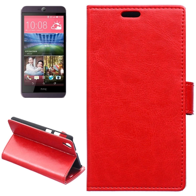 For HTC Desire 826 Crazy Horse Texture Horizontal Flip Magnetic Buckle Leather Case with Holder & Card Slots & Wallet